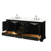 Custom image for Dark Espresso with Polished Chrome Trim / Giotto Quartz, Rectangular Sink / No Mirror