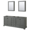 Custom image for Dark Gray with Matte Black Trim / Medicine Cabinets