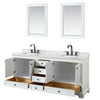 Custom image for White with Matte Black Trim / White Carrara Marble, Rectangular Sink / 24