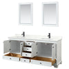 Custom image for White with Matte Black Trim / Giotto Quartz, Rectangular Sink / 24