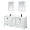 Custom image for White with Matte Black Trim / Giotto Quartz, Rectangular Sink / 24