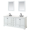 Custom image for White with Matte Black Trim / White Quartz, Rectangular Sink / 24