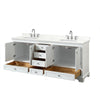 Custom image for White with Polished Chrome Trim / Giotto Quartz, Rectangular Sink / No Mirror