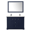 Custom image for Dark Blue with Polished Chrome Trim / White Quartz / 46