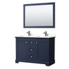 Custom image for Dark Blue with Polished Chrome Trim / White Quartz / 46