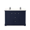Custom image for Dark Blue with Polished Chrome Trim / White Quartz / No Mirror