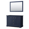 Custom image for Dark Blue with Brushed Gold Trim / 46