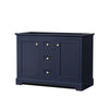 Custom image for Dark Blue with Brushed Gold Trim / No Mirror