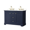 Custom image for Dark Blue with Brushed Gold Trim / Giotto Quartz / No Mirror