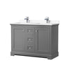 Custom image for Dark Gray with Polished Chrome Trim / White Cultured Marble / No Mirror