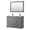 Custom image for Dark Gray with Polished Chrome Trim / White Quartz / 46