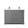 Custom image for Dark Gray with Polished Chrome Trim / White Quartz / No Mirror