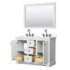 Custom image for White with Matte Black Trim / White Quartz / 46