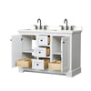 Custom image for White with Matte Black Trim / White Quartz / No Mirror