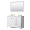 Custom image for White with Brushed Gold Trim / Giotto Quartz / 46