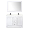 Custom image for White with Polished Chrome Trim / Giotto Quartz / 46