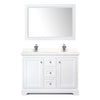 Custom image for White with Polished Chrome Trim / White Quartz / 46