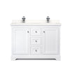 Custom image for White with Polished Chrome Trim / White Quartz / No Mirror