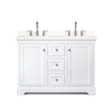 Custom image for White with Polished Chrome Trim / White Quartz / No Mirror