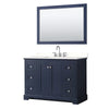 Custom image for Dark Blue with Polished Chrome Trim / White Quartz / 46