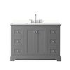 Custom image for Dark Gray with Polished Chrome Trim / White Quartz / No Mirror