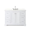 Custom image for White with Polished Chrome Trim / Giotto Quartz / No Mirror