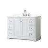 Custom image for White with Polished Chrome Trim / Giotto Quartz / No Mirror