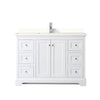 Custom image for White with Polished Chrome Trim / White Quartz / No Mirror