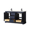 Custom image for Dark Blue with Matte Black Trim / White Quartz / No Mirror