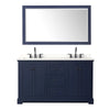 Custom image for Dark Blue with Matte Black Trim / White Quartz / 58