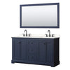 Custom image for Dark Blue with Matte Black Trim / White Quartz / 58