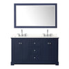 Custom image for Dark Blue with Polished Chrome Trim / White Quartz / 58