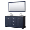 Custom image for Dark Blue with Polished Chrome Trim / White Quartz / 58