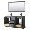 Custom image for Dark Gray with Matte Black Trim / White Quartz / 58