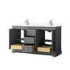 Custom image for Dark Gray with Polished Chrome Trim / White Cultured Marble / No Mirror