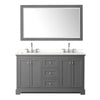 Custom image for Dark Gray with Polished Chrome Trim / White Quartz / 58