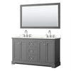 Custom image for Dark Gray with Polished Chrome Trim / White Quartz / 58