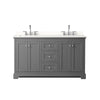 Custom image for Dark Gray with Polished Chrome Trim / White Quartz / No Mirror