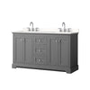 Custom image for Dark Gray with Polished Chrome Trim / White Quartz / No Mirror