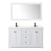 Custom image for White with Matte Black Trim / White Quartz / 58