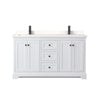 Custom image for White with Matte Black Trim / White Quartz / No Mirror
