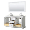 Custom image for White with Polished Chrome Trim / Giotto Quartz / 58