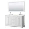 Custom image for White with Polished Chrome Trim / White Quartz / 58