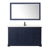 Custom image for Dark Blue with Matte Black Trim / White Quartz / 58
