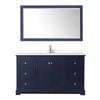 Custom image for Dark Blue with Polished Chrome Trim / White Quartz / 58