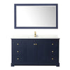 Custom image for Dark Blue with Brushed Gold Trim / Giotto Quartz / 58