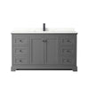 Custom image for Dark Gray with Matte Black Trim / Giotto Quartz / No Mirror