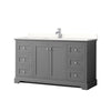Custom image for Dark Gray with Polished Chrome Trim / White Quartz / No Mirror