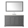 Custom image for Dark Gray with Polished Chrome Trim / White Quartz / 58