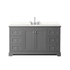 Custom image for Dark Gray with Polished Chrome Trim / White Quartz / No Mirror